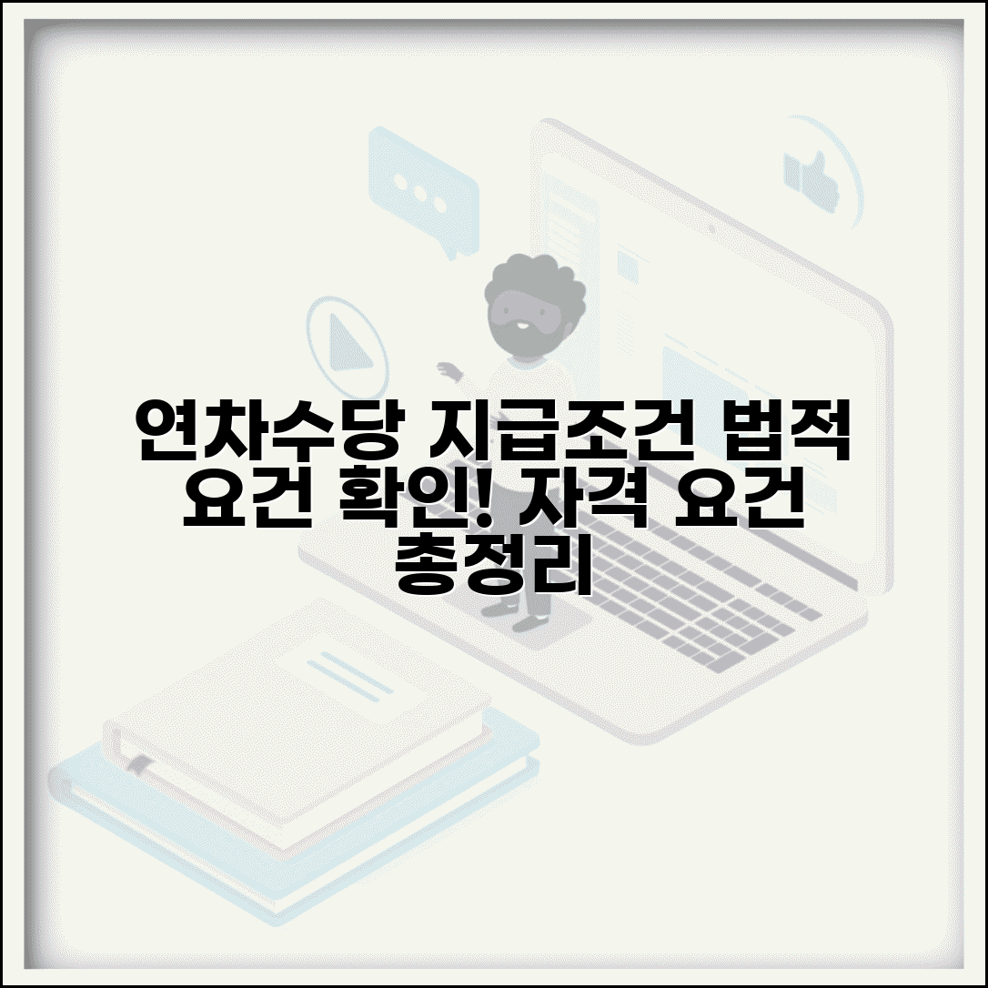 연차수당 지급조건 법적 요건 | 연차수당 받을 수 있는 자격 조건