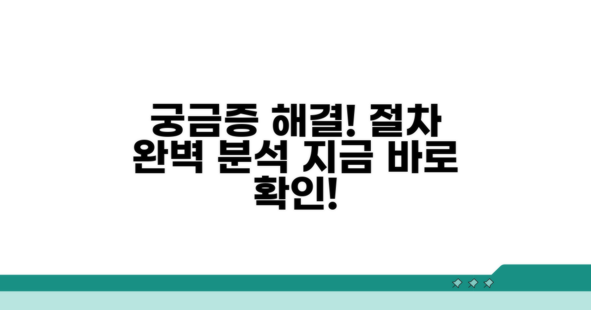 절차 궁금증, 여기서 해결해요