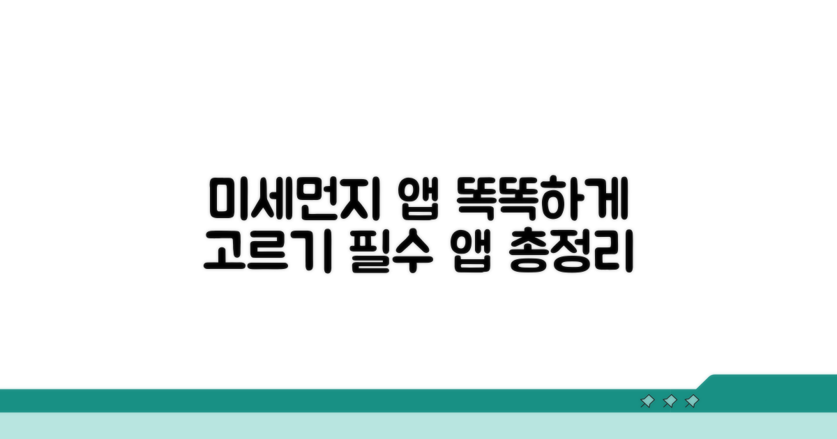 미세먼지 앱, 무엇을 써야 할까?