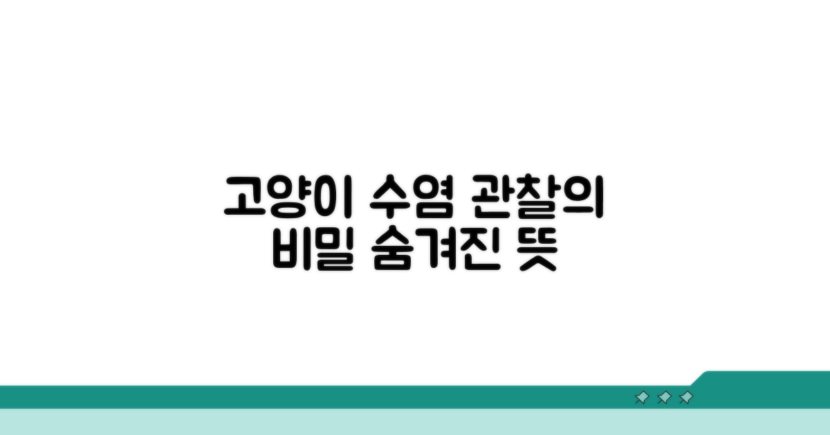 고양이 수염 관찰 방법
