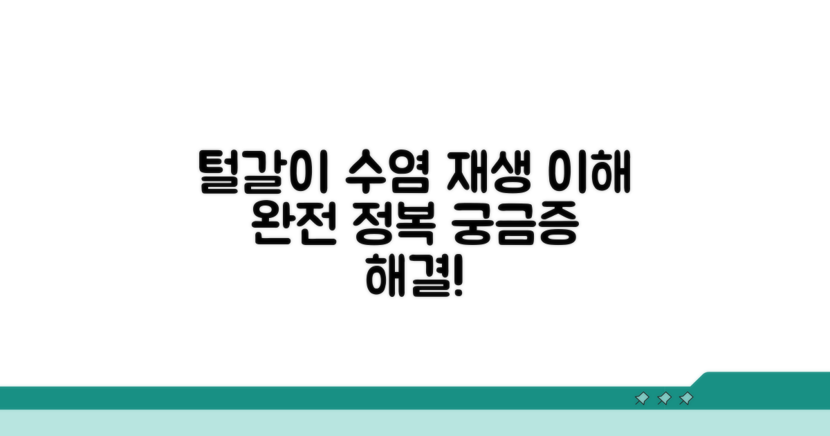 털갈이와 수염 재생 이해