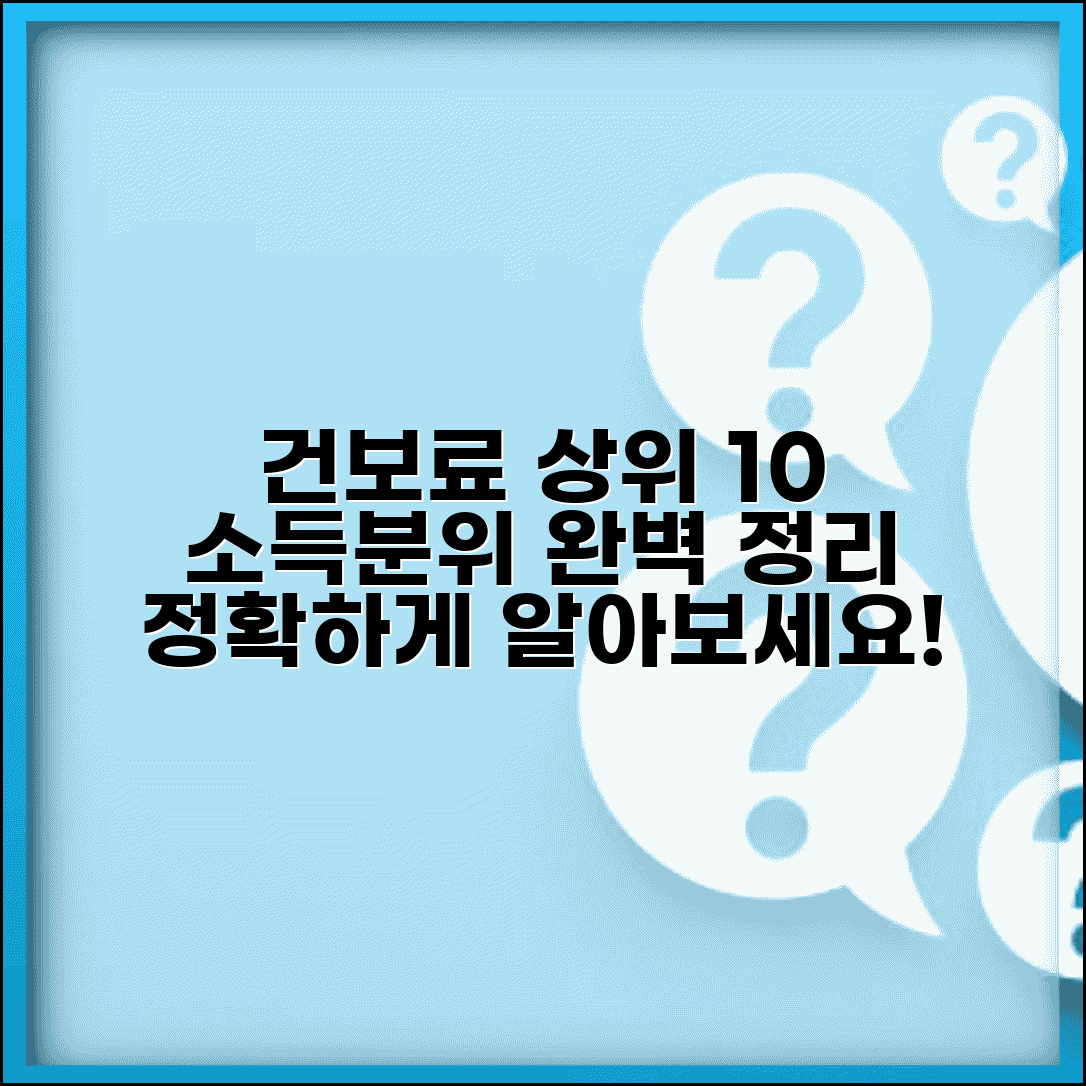 건강보험료 상위 10% 기준 | 건보료 소득분위 상위계층 완벽정리