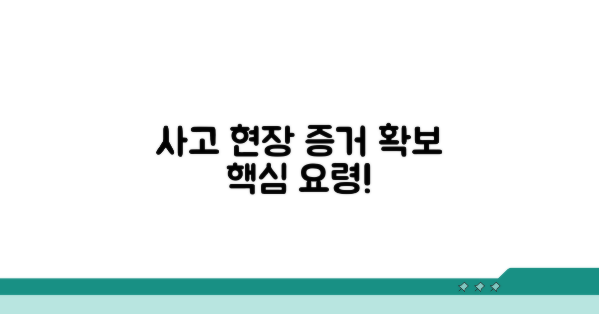 사고 현장 증거 확보 요령