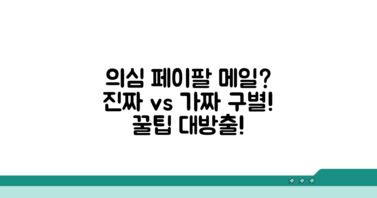 의심스러운 페이팔 메일 구별법