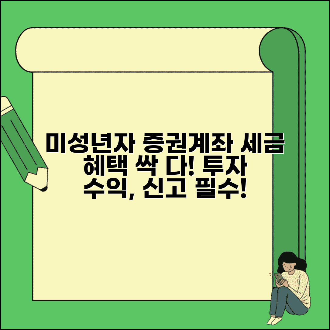 미성년자 증권계좌 개설 세금 혜택 | 미성년자 투자 수익에 대한 세제 혜택과 신고 의무