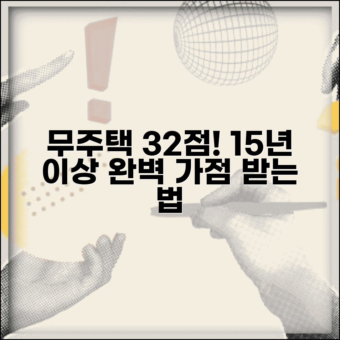 무주택 기간 가점 32점 받는 조건 | 15년 이상 무주택자가 되는 확실한 방법
