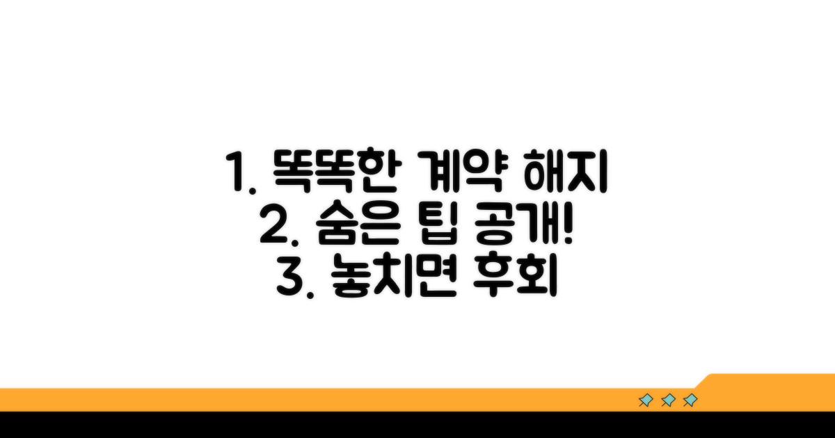 스마트하게 계약 해제 활용하기