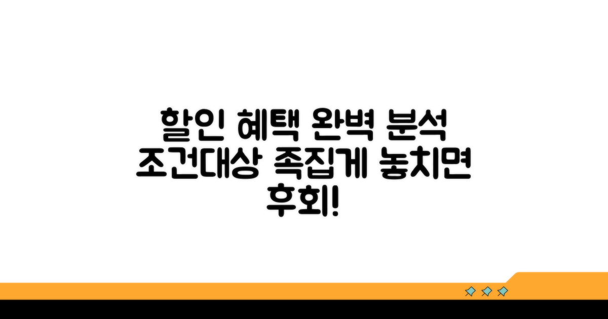 할인 혜택 조건과 대상 완벽 분석