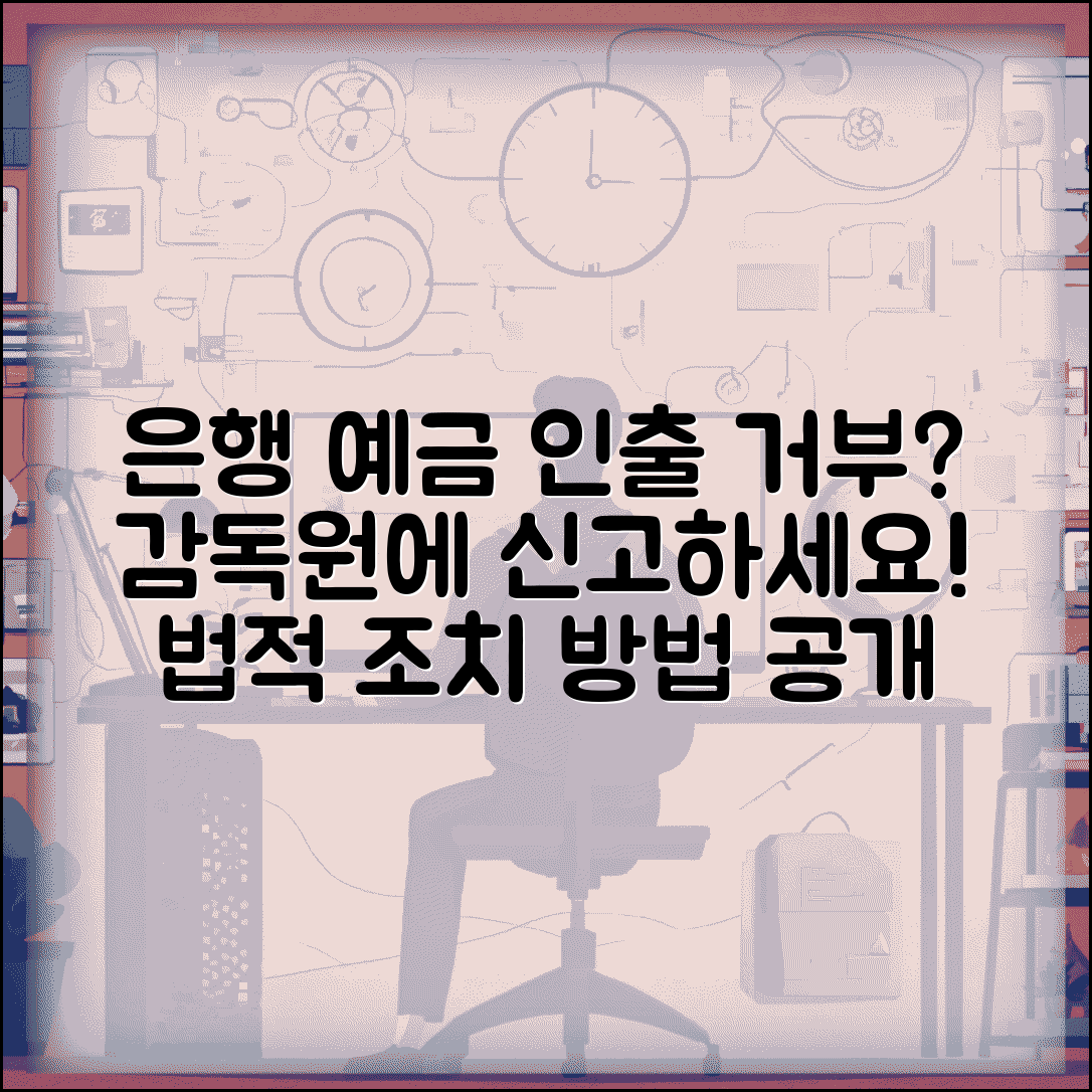 예금 인출 거부 신고 | 은행 예금 인출 거부시 금융감독원 민원