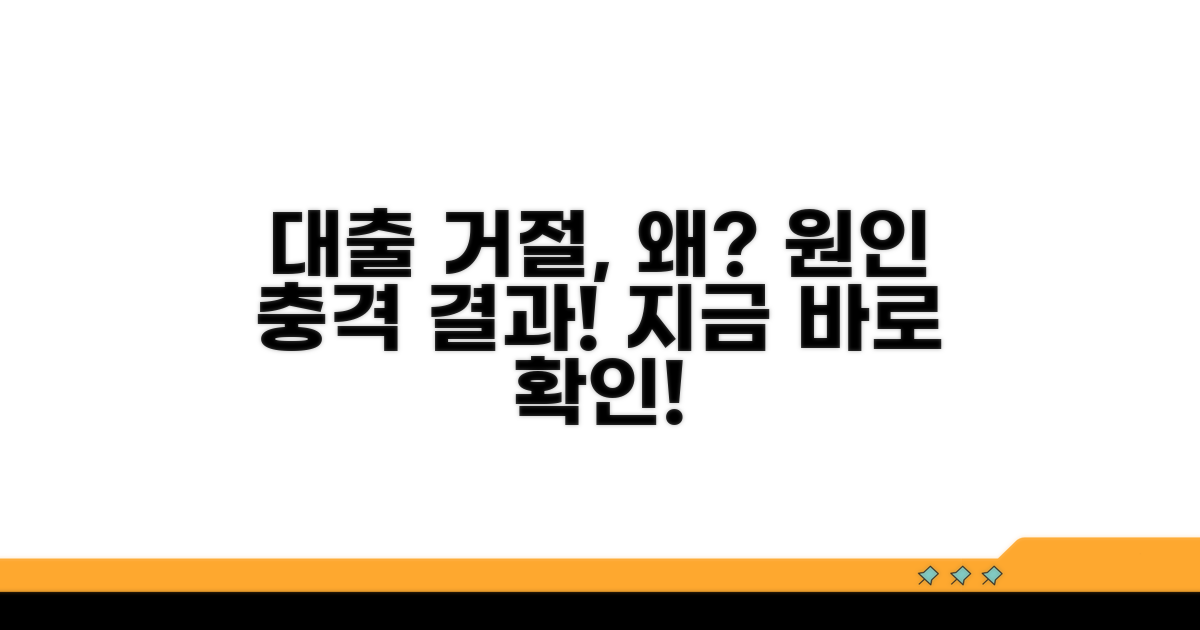 대출 거절, 원인과 영향 파악