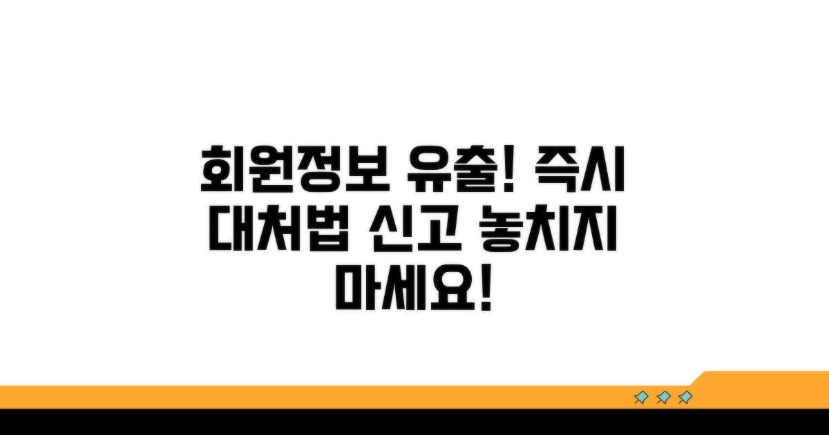 회원정보 유출 시 대처 방법과 신고 절차