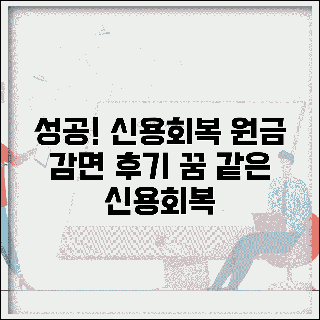 신용회복위원회 채무조정 후기 성공담 | 실제 원금 감면받고 신용 회복한 사람들 경험