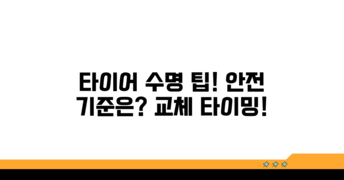 안전한 타이어 수명 판단 기준