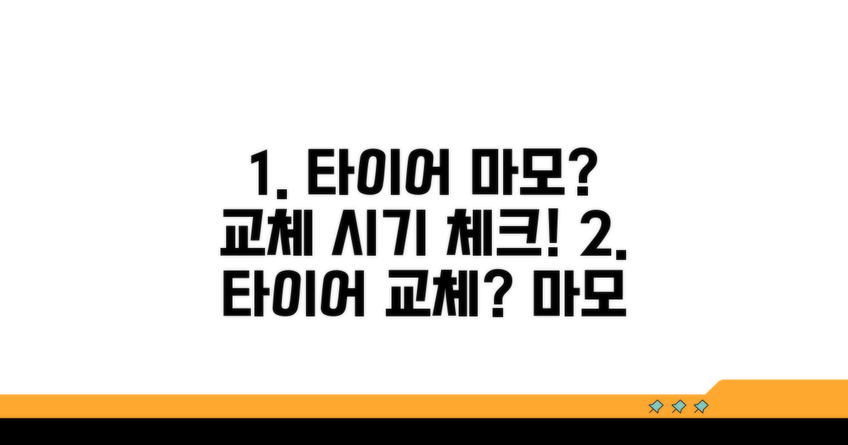 타이어 교체 시기, 마모도 체크법