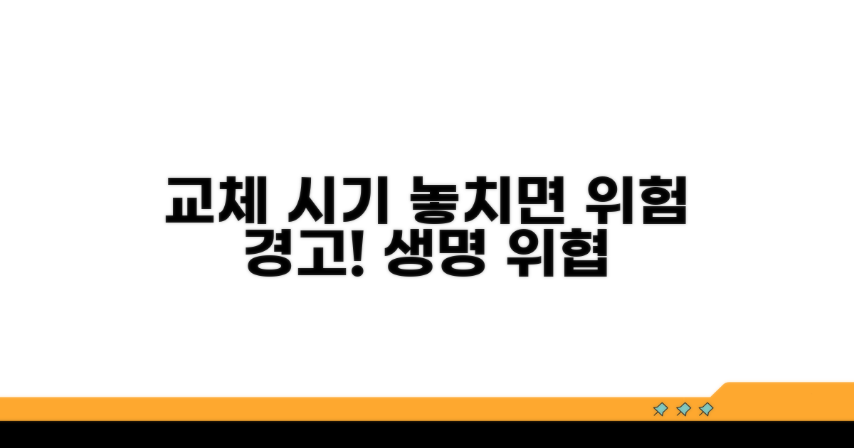교체 시기 놓치면 위험한 이유