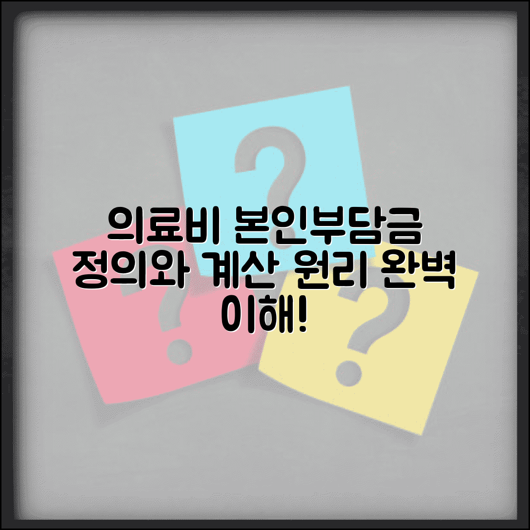 본인부담금 뜻 및 개념 | 의료비 본인부담금 정의와 계산 원리