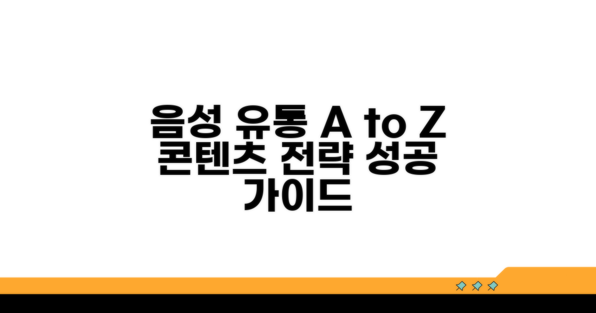 음성 콘텐츠 유통 전략 A to Z