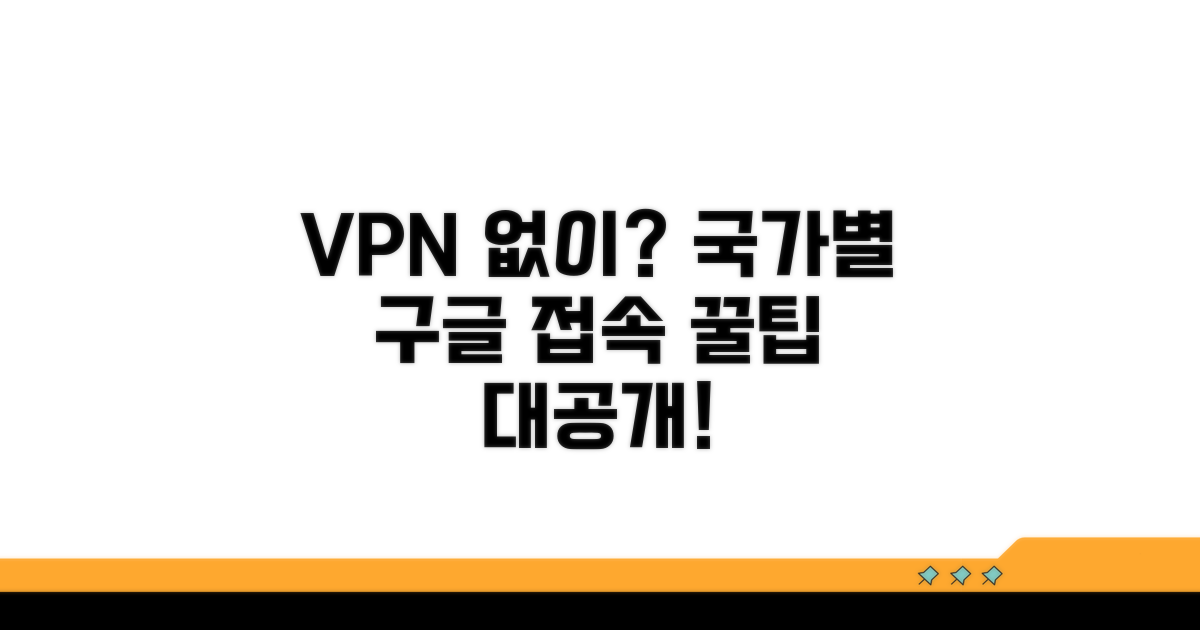 국가별 구글 접속 방법 비교