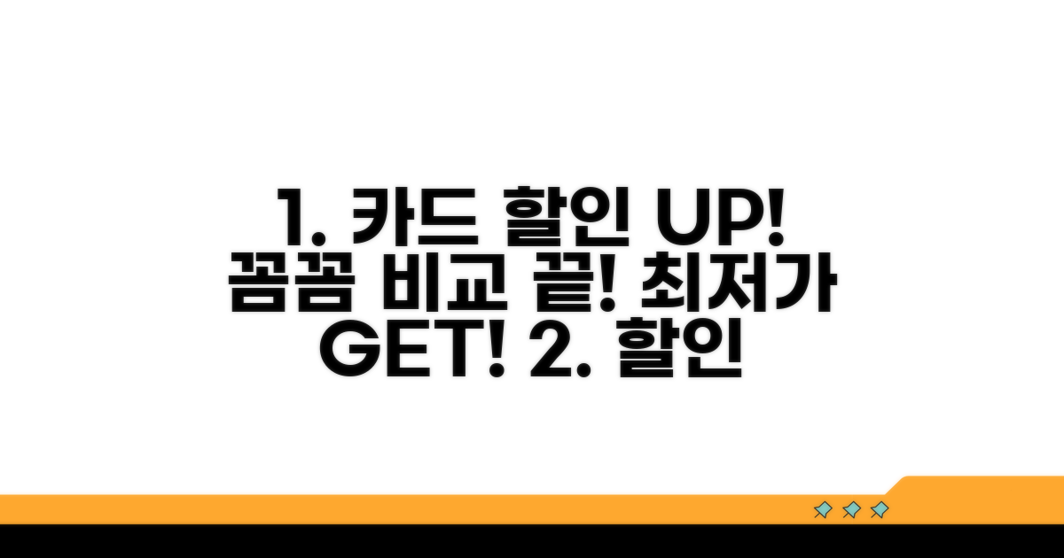 할인 카드 꼼꼼히 비교하기