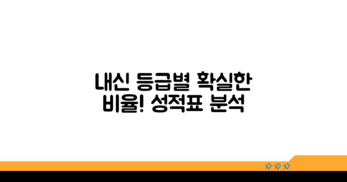내신 등급별 비율 완벽 정리