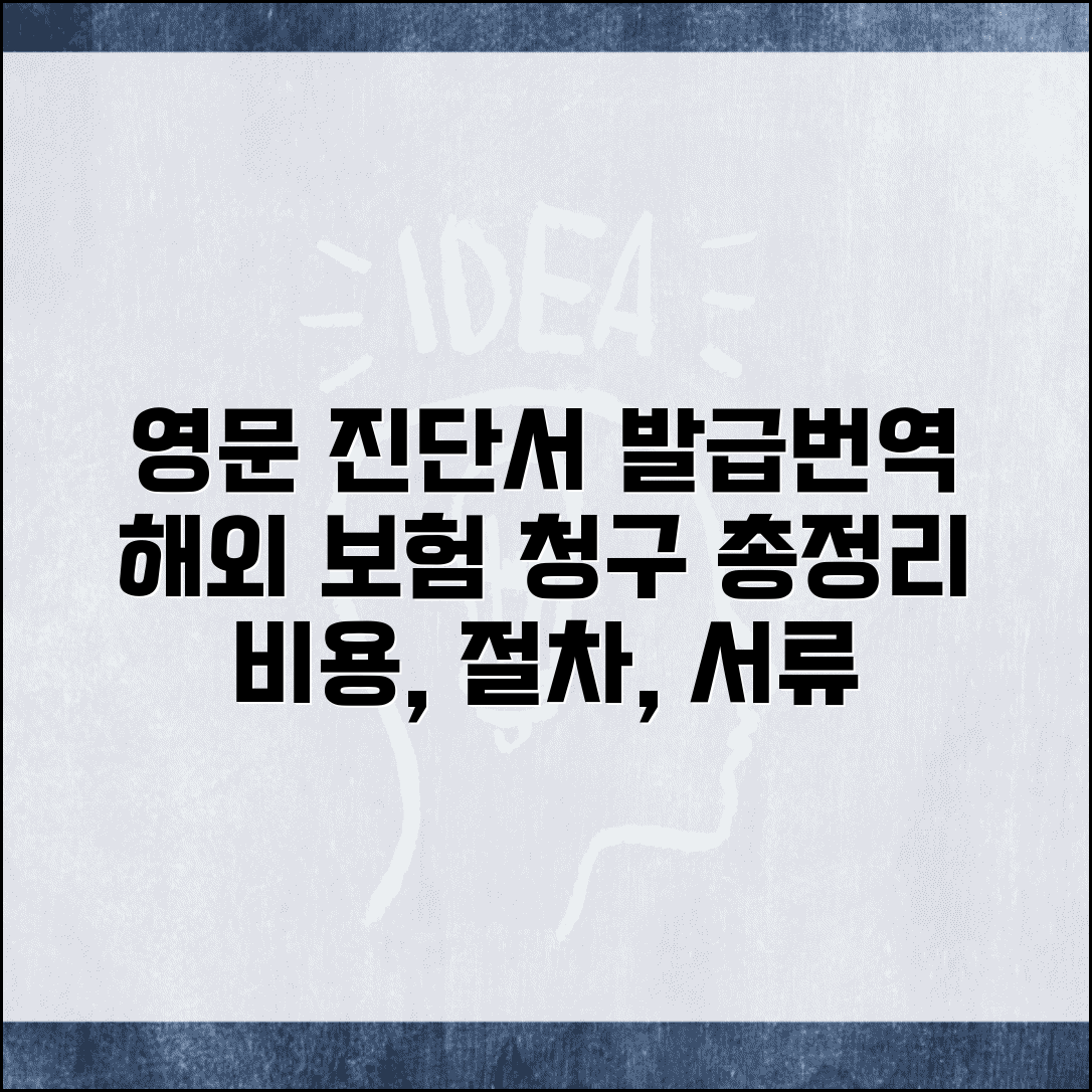 영문 진단서 발급 비용 및 번역료 | 해외 보험 청구 시 필요한 절차 및 서류 총정리