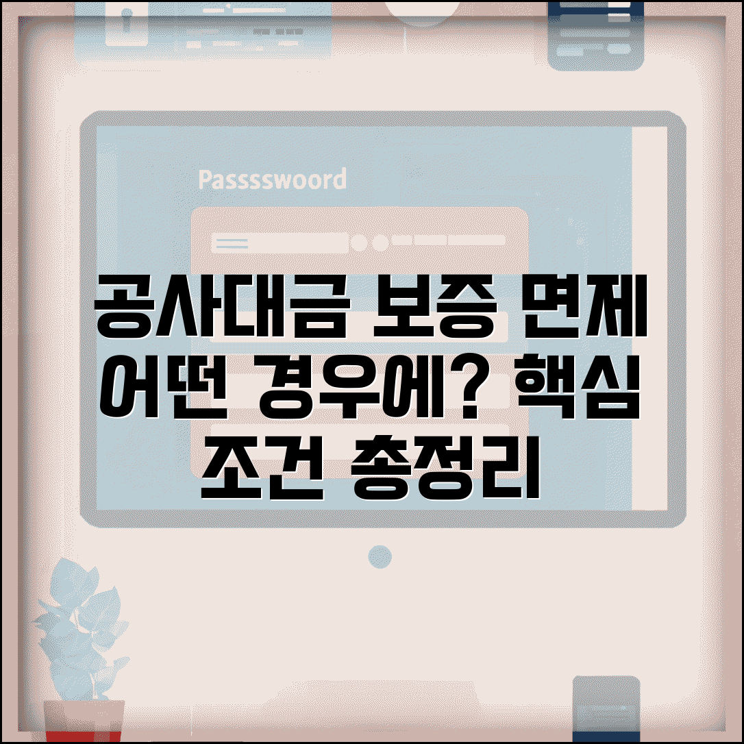 공사대금지급보증 예외 사항 | 보증 면제되는 공사 유형과 조건 확인하기