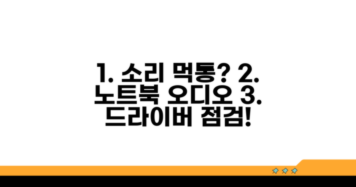 소리 안 나는 노트북, 오디오 드라이버 점검법