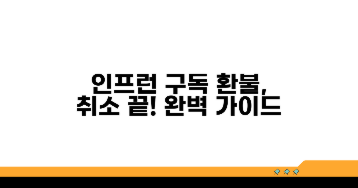 인프런 구독 취소 완벽 가이드