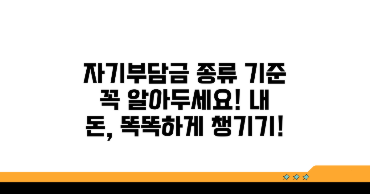 자기부담금 기준과 종류 확인하기