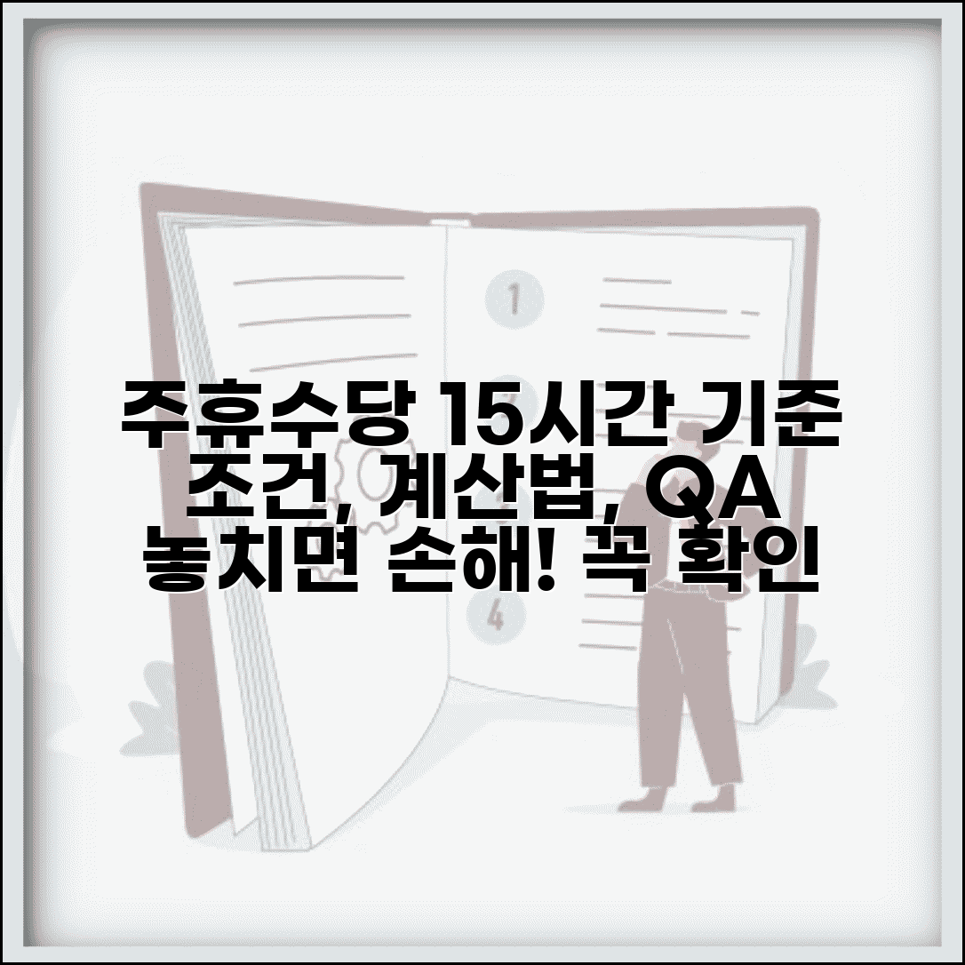 주휴수당 발생기준 주 15시간 근무 | 지급 조건, 계산 방법, Q&A 총정리