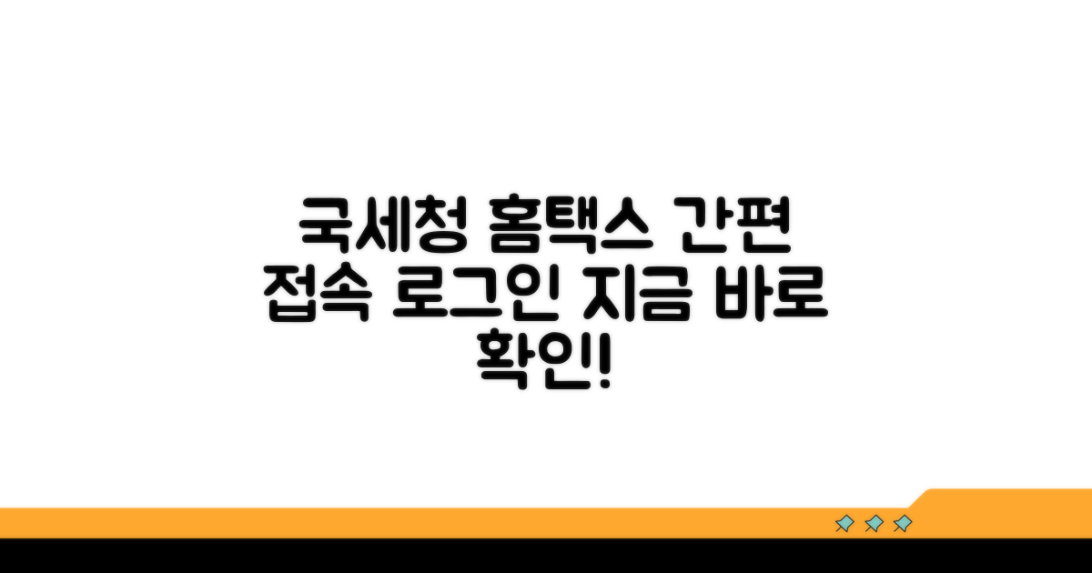 국세청 홈택스 접속 및 로그인
