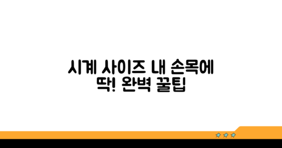 나에게 맞는 시계 사이즈 찾는 꿀팁