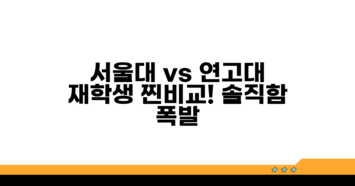 서울대 vs 연고대, 재학생 솔직 비교