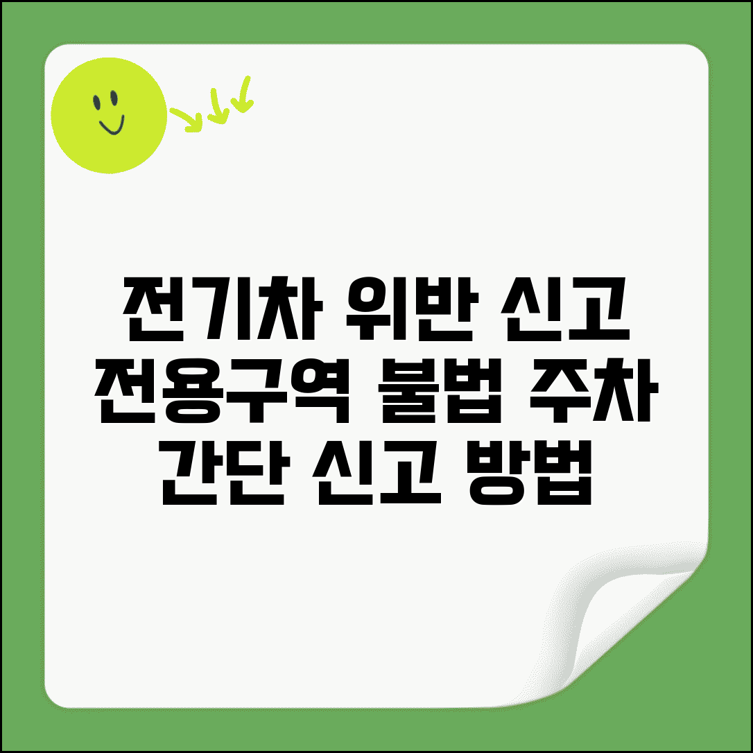 전기차 주차구역 위반 신고 방법 | 전기차 전용구역 불법주차 신고