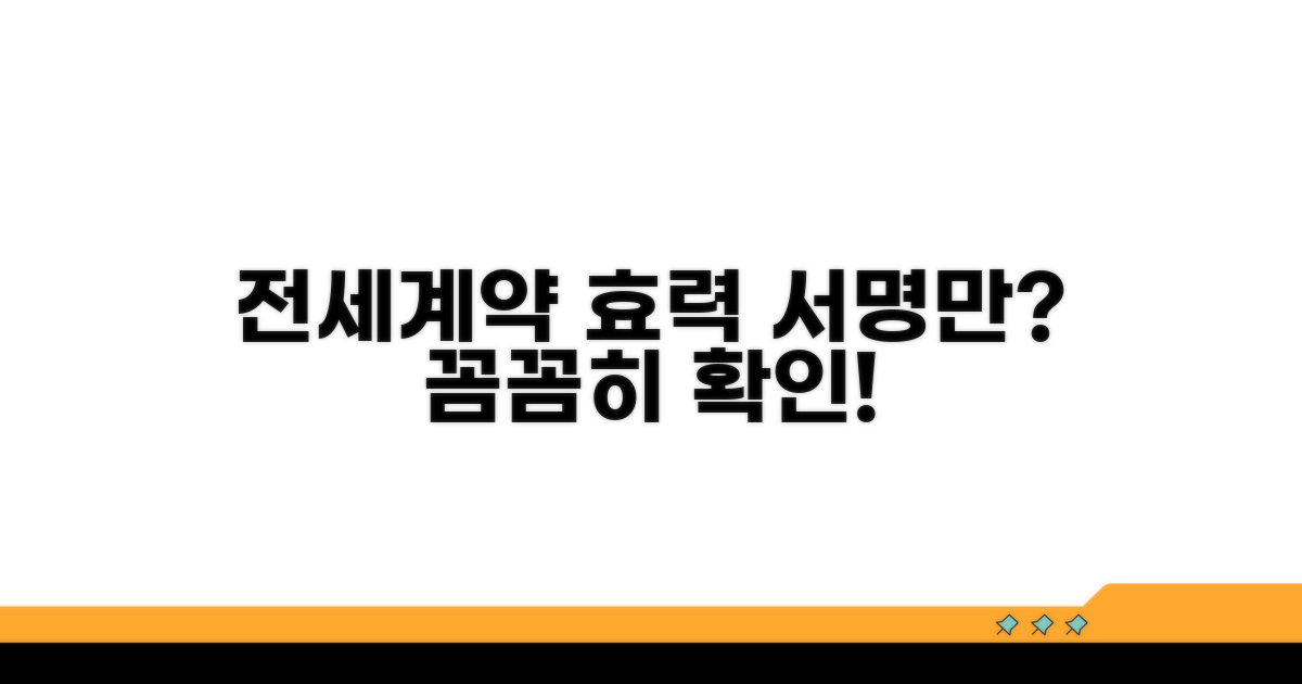 전세계약 효력, 서명으로 충분할까