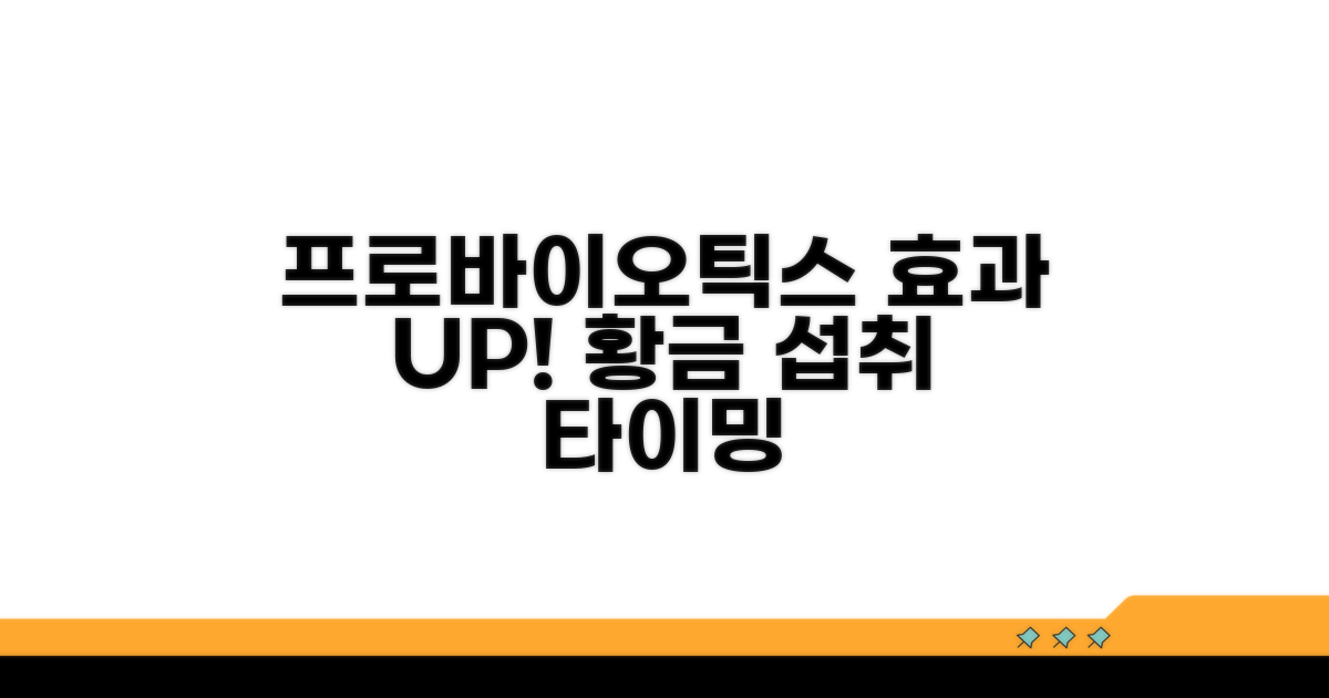 프로바이오틱스 효과, 핵심은 섭취 시기