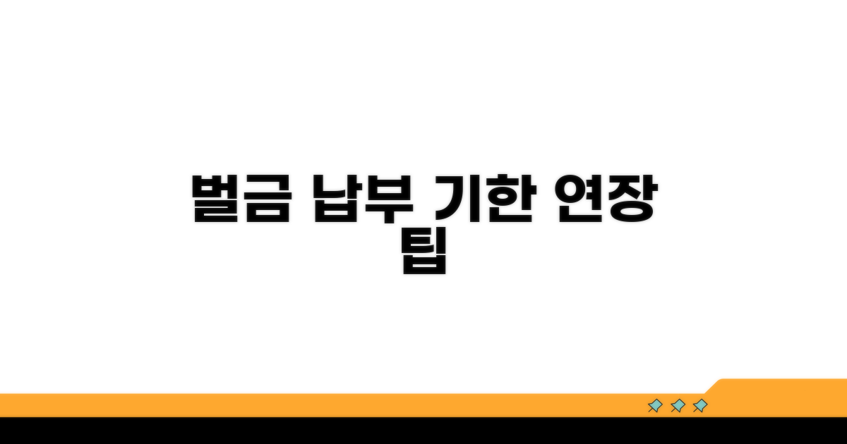 벌금 납부 기간과 연장