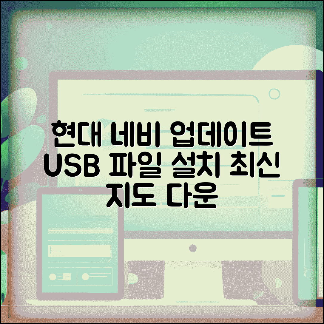 현대 네비게이션 업데이트 다운로드 가이드 | 파일 설치 단계 | USB 준비 방법