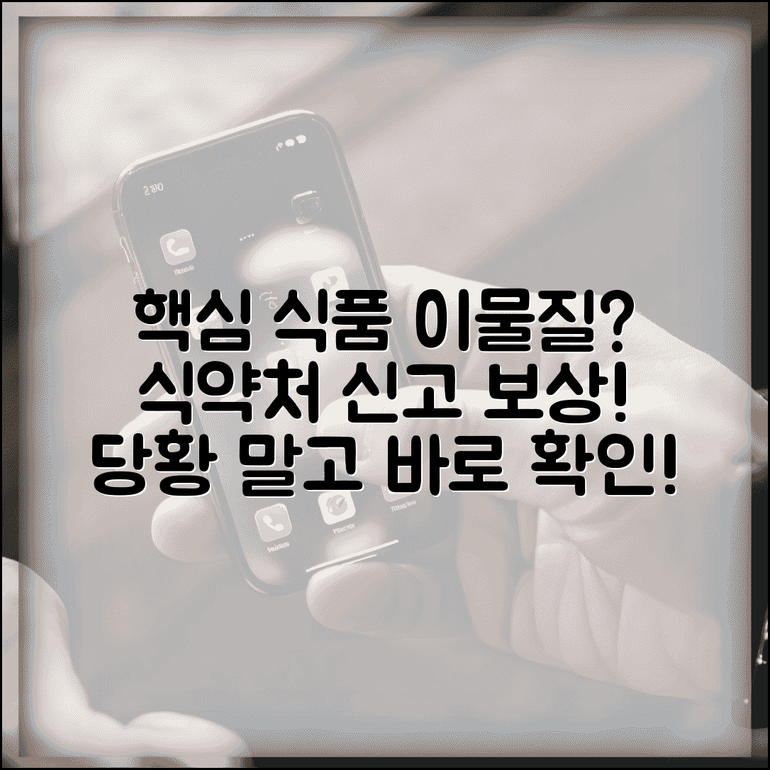 식품 이물질 신고 | 음식 이물질 발견시 식약처 신고와 보상