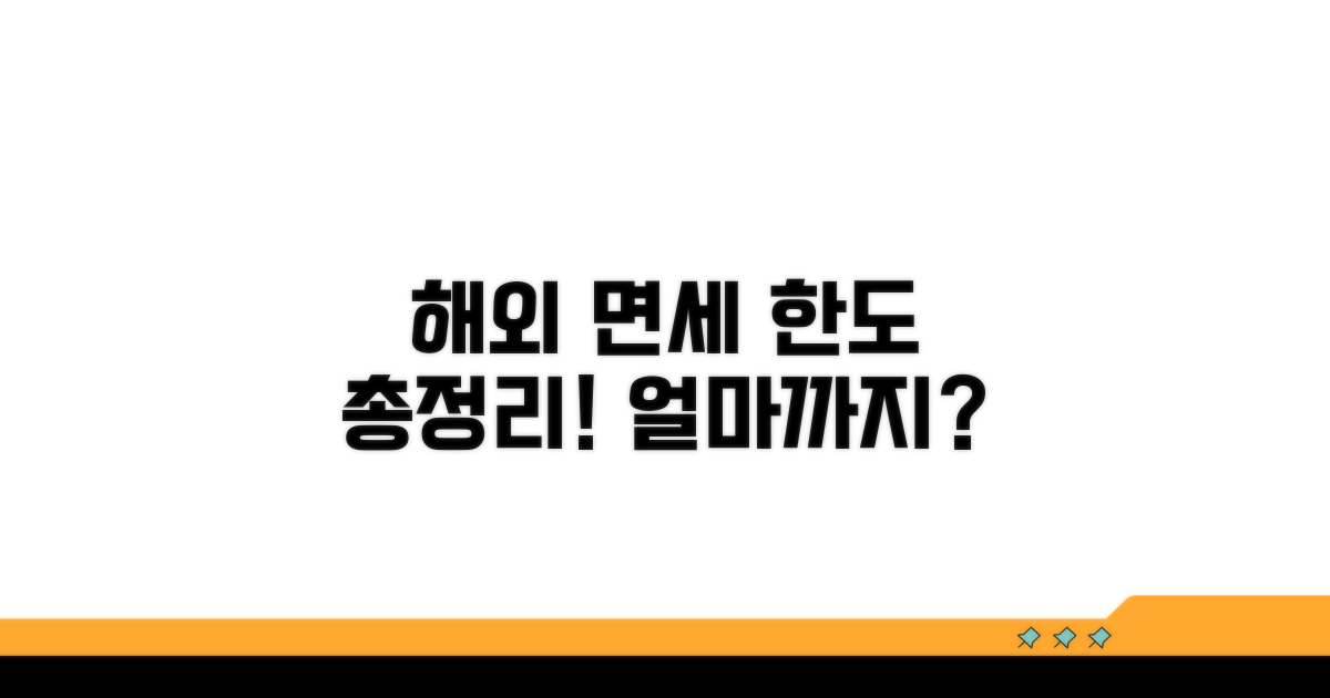 해외여행 면세한도, 얼마까지일까?