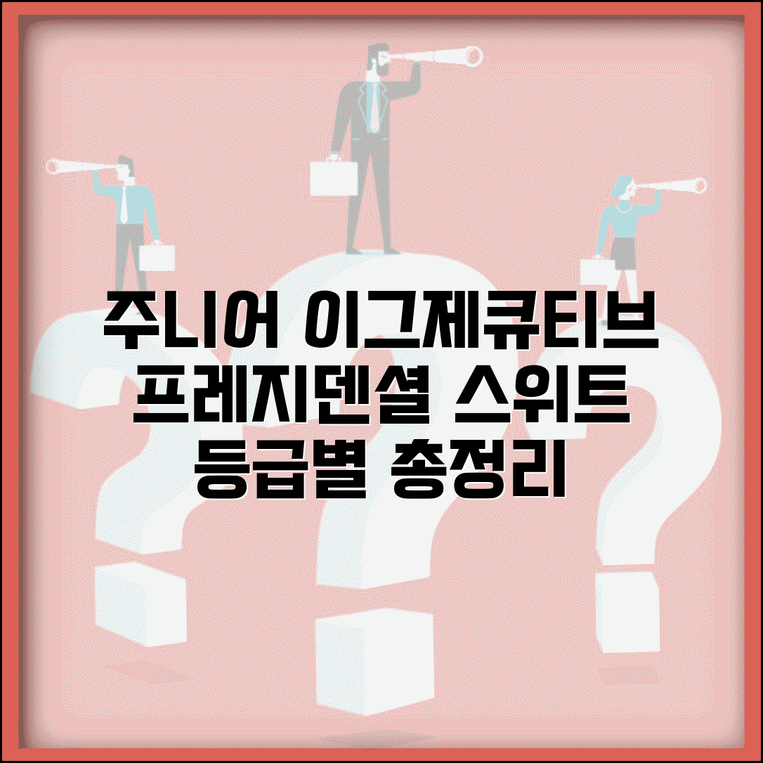 호텔 스위트룸 등급 주니어 이그제큐티브 프레지덴셜 | 스위트 종류 총정리