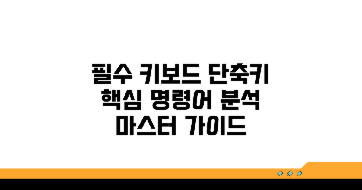 주요 명령어 키보드 조합 분석