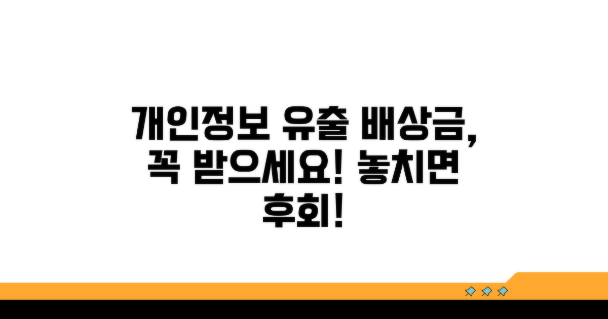 개인정보 유출 배상금, 꼭 받으세요