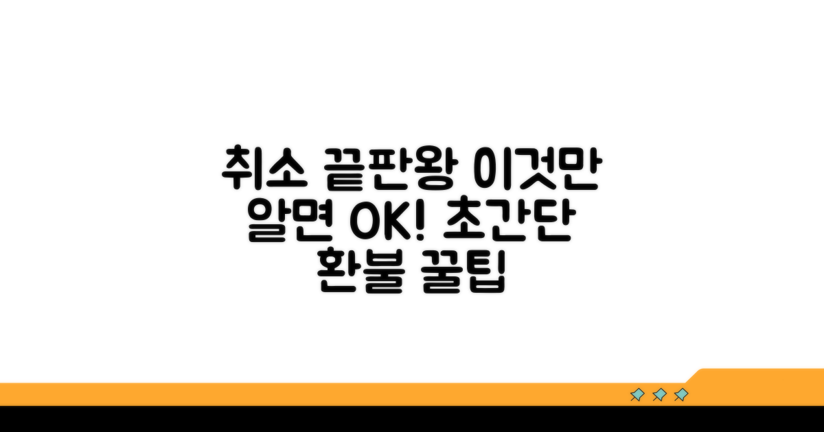 취소 절차, 이것만 알면 끝!