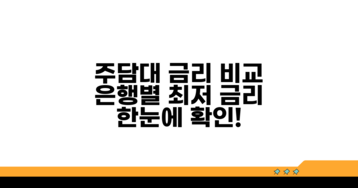 은행별 주담대 금리 한눈에 비교