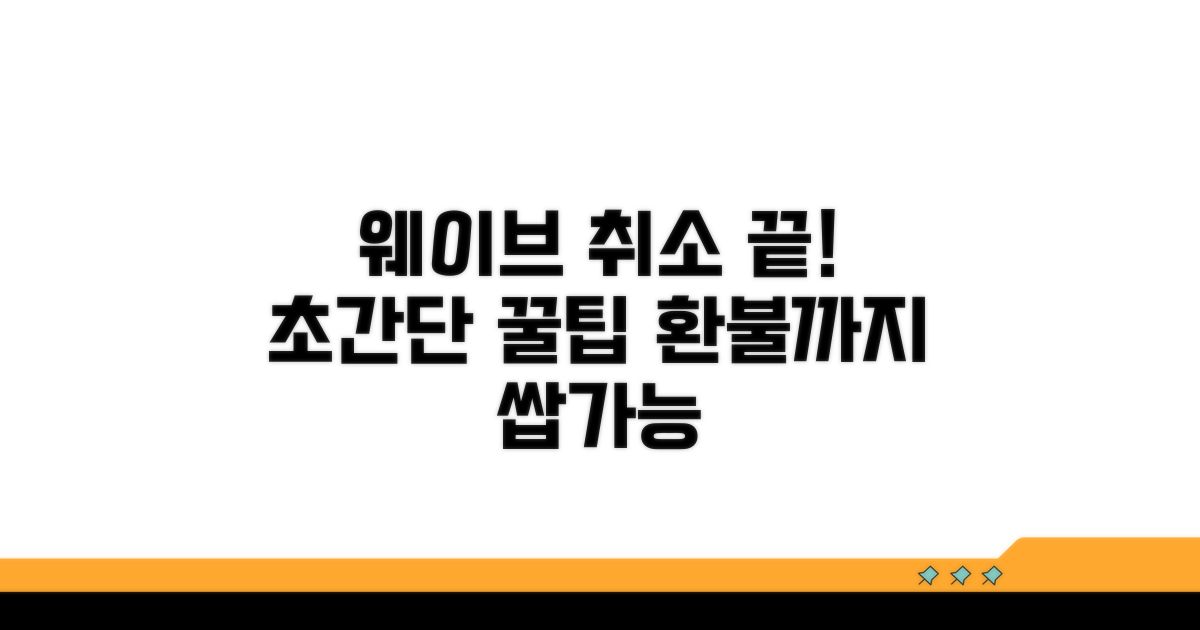 웨이브 구독 취소, 이것만 알면 끝