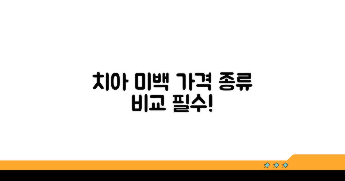 치아 미백 가격 비교와 종류