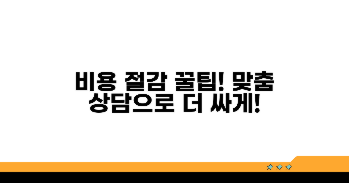 맞춤 상담으로 비용 절감 노하우