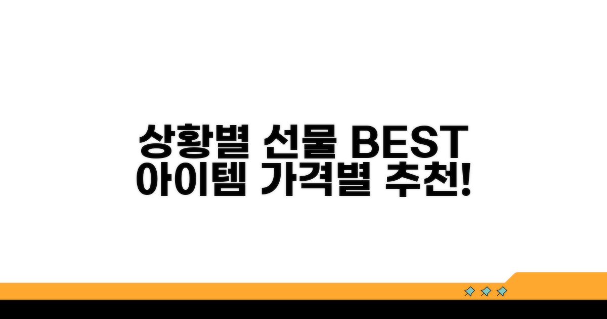 상황별 추천 선물과 가격대 분석