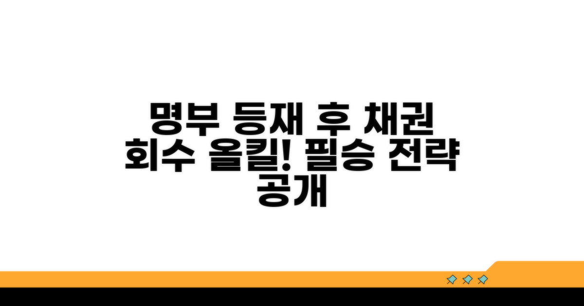 명부 등재 후 채권 회수 전략